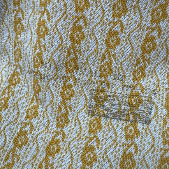 Vintage Arrow Shirt Mens 17.5 L Knit Textured Polyester 70s Button Up Disco - Picture 6 of 14